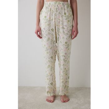 Pantaloni de pijama lungi cu imprimeu