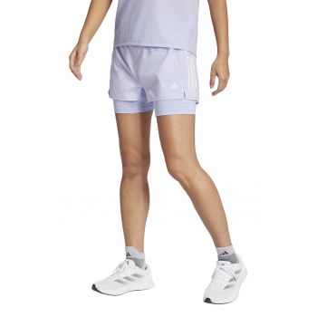 Pantaloni scurti cu model 2-in-1 pentru alergare
