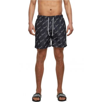 Pantaloni scurti de baie cu model si buzunare laterale