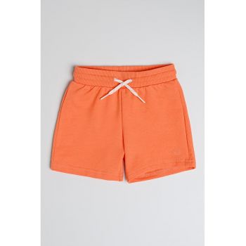 Pantaloni scurti din amestec de bumbac cu snur in talie