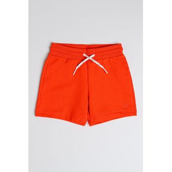 Pantaloni scurti din amestec de bumbac cu snur in talie