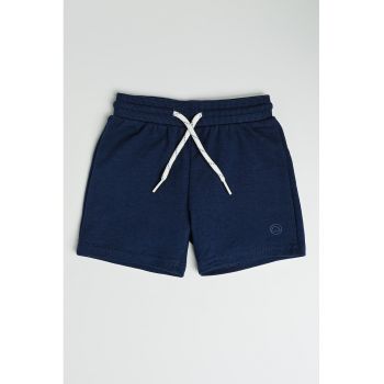 Pantaloni scurti din amestec de bumbac cu snur in talie