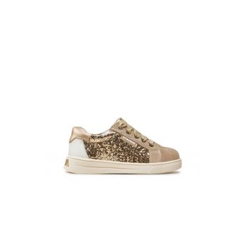 Pantofi copii -  86381 - Piele naturala - Bej | Auriu