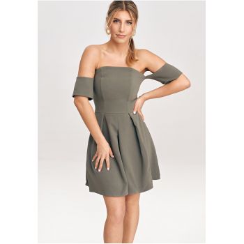Rochie  eleganta - poliester - verde