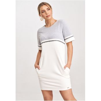 Rochie hanorac -  bumbac - gri