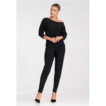 Salopeta dama -  eleganta - neagra - poliester -