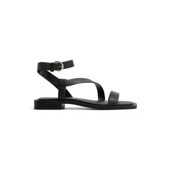 Sandale de piele cu talpa plata Gurugar