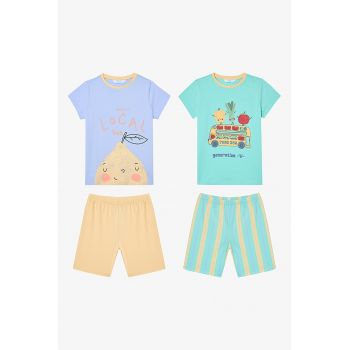 Set de pijama cu pantaloni scurti - 2 piese