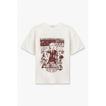 Tricou cu imprimeu frontal