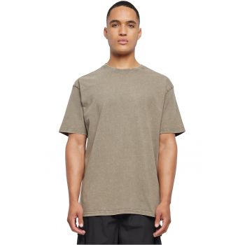 Tricou din bumbac cu decolteu la baza gatului