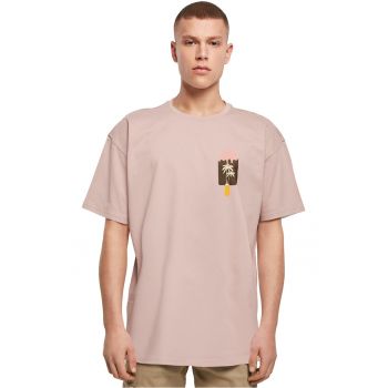 Tricou din bumbac cu decolteu la baza gatului