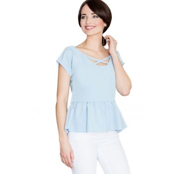 Bluză damă Angliflour K396 albastru deschis