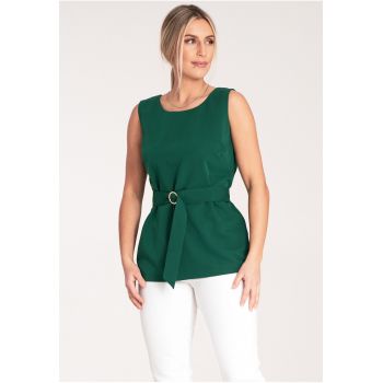 Bluza dama -  Poliester/Viscoza - Eleganta - Verde