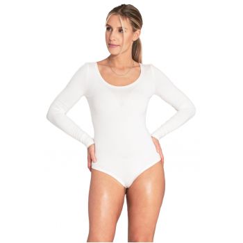 Body dama  ecru - material elastic - viscoza/elastan