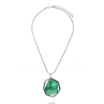 Colier elegant cu piatra verde