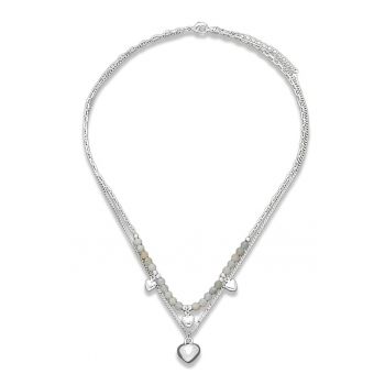 Colier placat cu argint cu amazonite