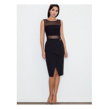 Fusta  clasica neagra - viscoza - poliester