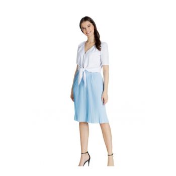 Fusta midi dama -  Yarpen - albastra deschis
