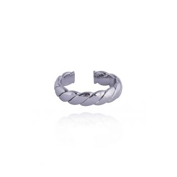 Inel placat cu argint cu un design original