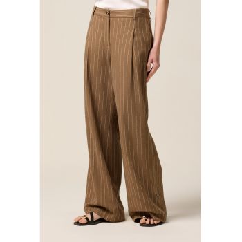 Pantaloni drepti cu talie medie