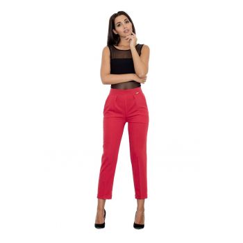 Pantaloni eleganti de dama -  Flolydd - rosu