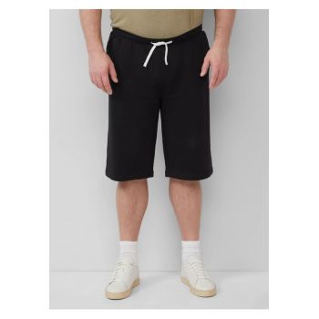 Pantaloni scurti barbati big sizes - Detroit - cu talie medie si croiala Regular Fit - Negru