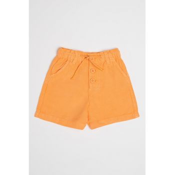 Pantaloni scurti din lyocell si in