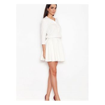 Rochie de zi cu zi -  casual - confortabil - material usor - alb