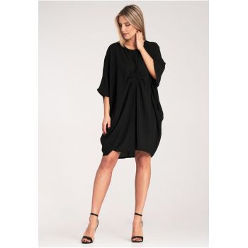 Rochie eleganta  neagra - 100% poliester -