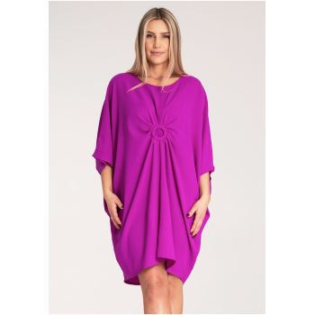 Rochie eleganta  violet - 100% poliester - confortabila -