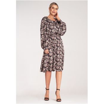 Rochie  florala - multicolor - poliester-elastan -
