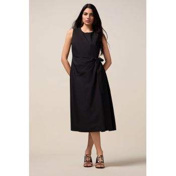 Rochie midi cu decolteu rotund