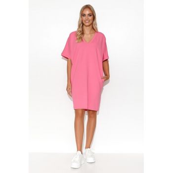 Rochie-tricou cu aspect supradimensionat