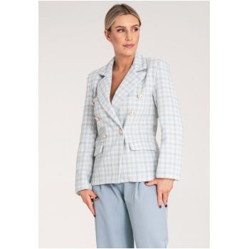 Sacou dama  albastru - bumbac -