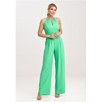 Salopeta dama -  eleganta - verde - poliester
