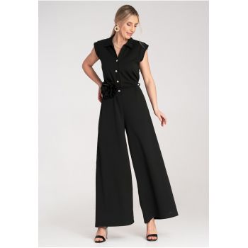 Salopeta lunga dama -  neagra - material de inalta calitate -