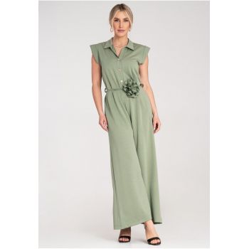 Salopeta lunga  verde - material respirabil -