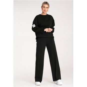 Set trening dama -  croi larg - negru - vascoza/poliester -