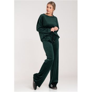 Trening dama  poliester/elastan - verde intens - hanorac lejer - pantaloni lungi -