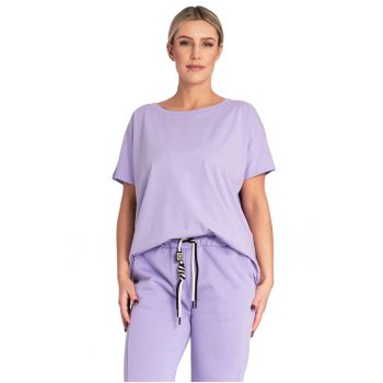 Tricou dama M1164 -  Bumbac/Elastan - Violet -