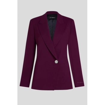 Blazer elegant  buton sigil Phlox Violet2