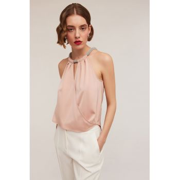 Bluza lejera cu decolteu rotund