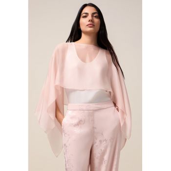 Bluza vaporoasa transparenta - din amestec de matase
