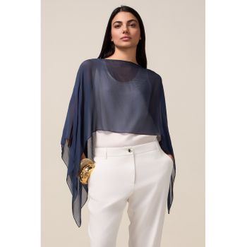 Bolero transparent din amestec de matase