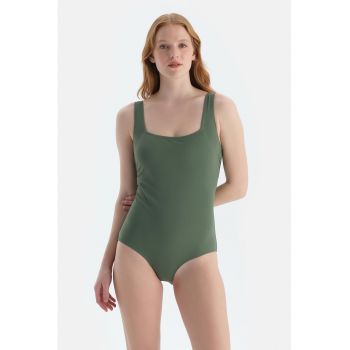 Costum de baie intreg cu decolteu patrat