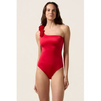 Costum de baie intreg cu decolteu pe un umar