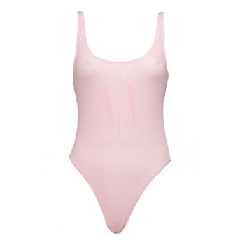 Costum de baie intreg cu imprimeu logo