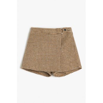 Fusta-pantalon cu model in carouri