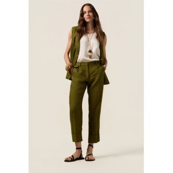 Pantaloni crop conici de in