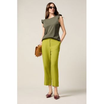 Pantaloni crop conici